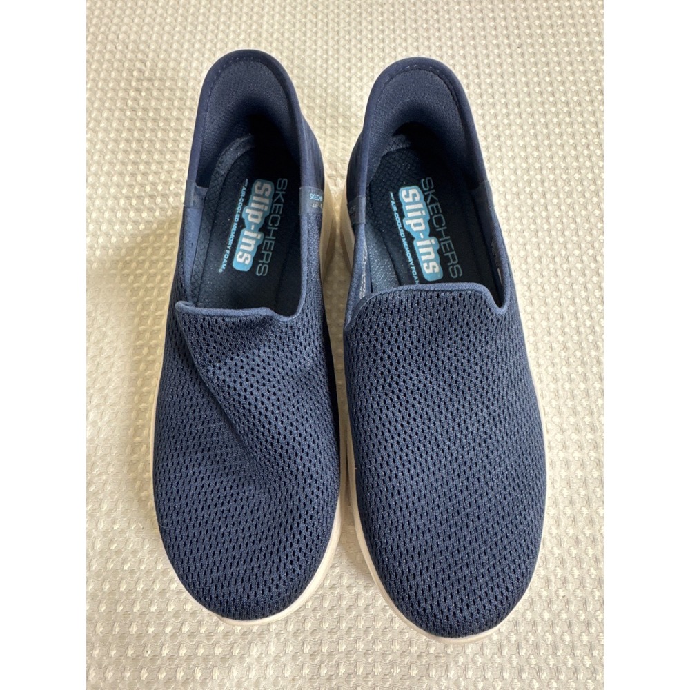 Skechers Slip-on Women 9.5 Wide GOwalk Slip-ins Navy NNW NWOT
